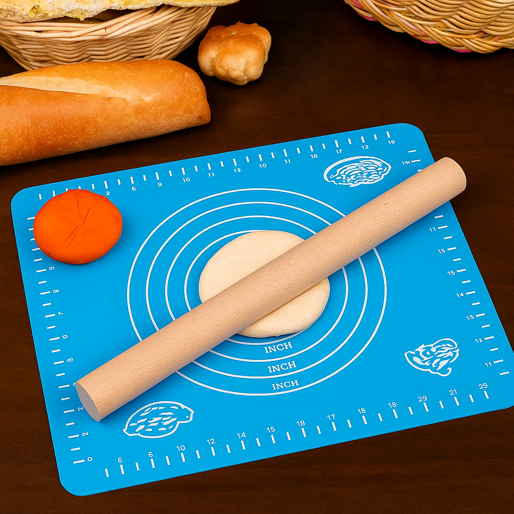 Multi-Purpose Non-Stick Silicone Dough Mat – Ideal for Roti & Baking