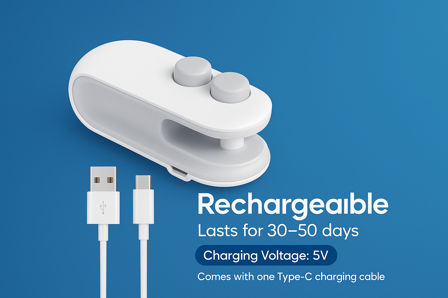 2-in-1 Rechargeable Packet Sealer & Cutter