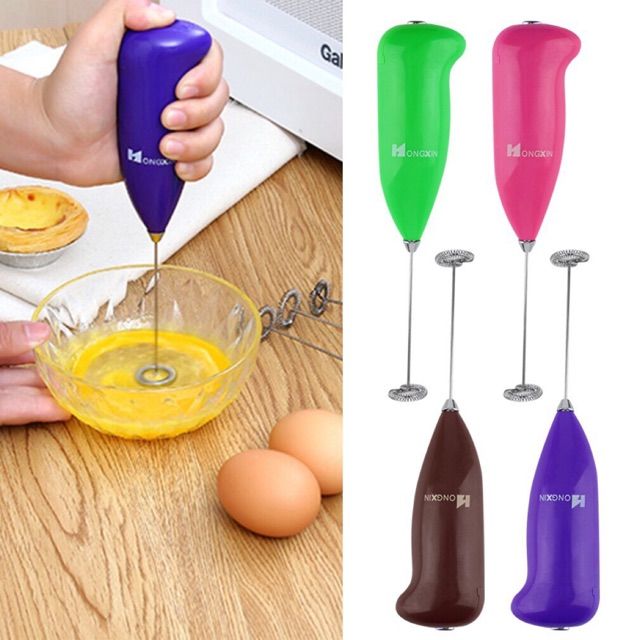 Battery Operated Coffee Beater & Milk Frother -Instant Café-Style Foam for Cappuccino, Latte & Frappe