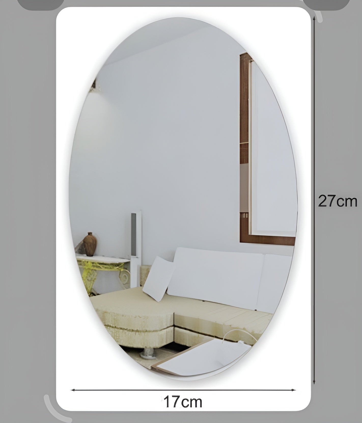 Self-Adhesive Acrylic Mirror Sticker – Full-Length Wall & Bathroom Décor (30×40 cm)