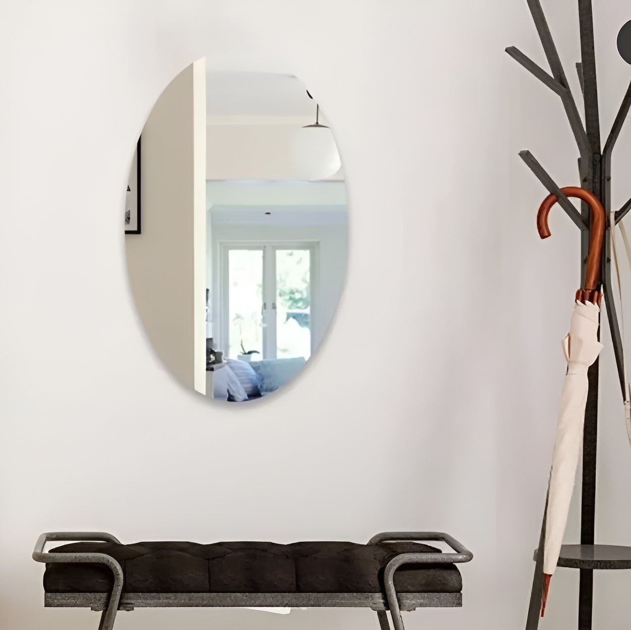 Self-Adhesive Acrylic Mirror Sticker – Full-Length Wall & Bathroom Décor (30×40 cm)