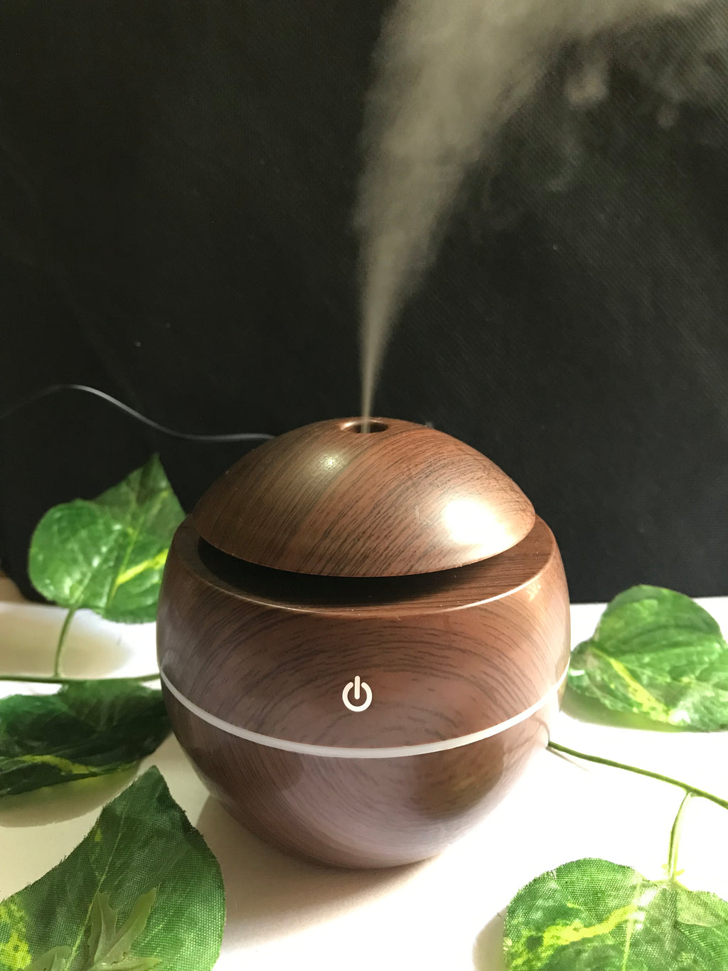 Wooden Ultrasonic Humidifier – Cool Mist Aroma Diffuser for Relaxation