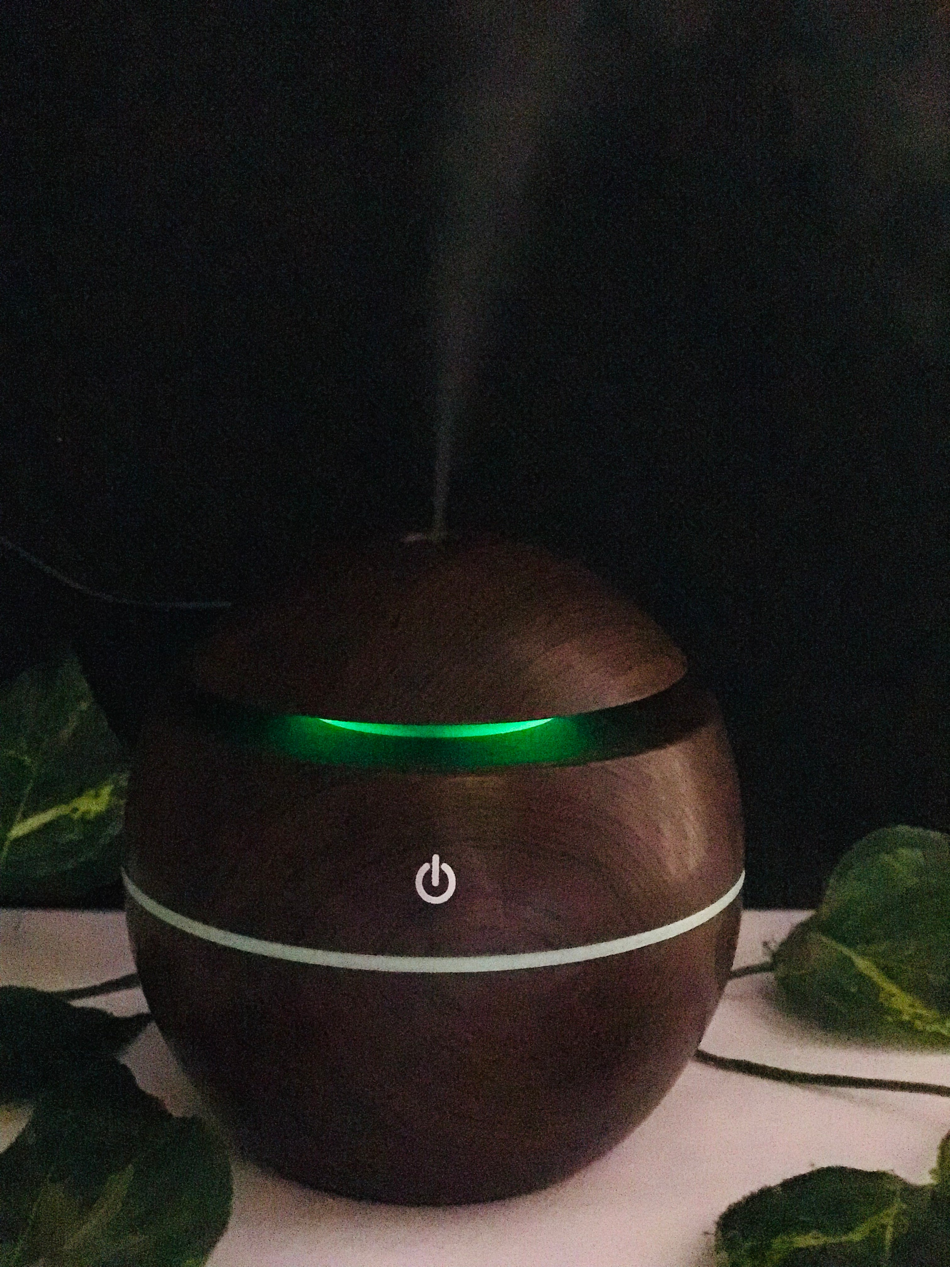 Wooden Ultrasonic Humidifier – Cool Mist Aroma Diffuser for Relaxation