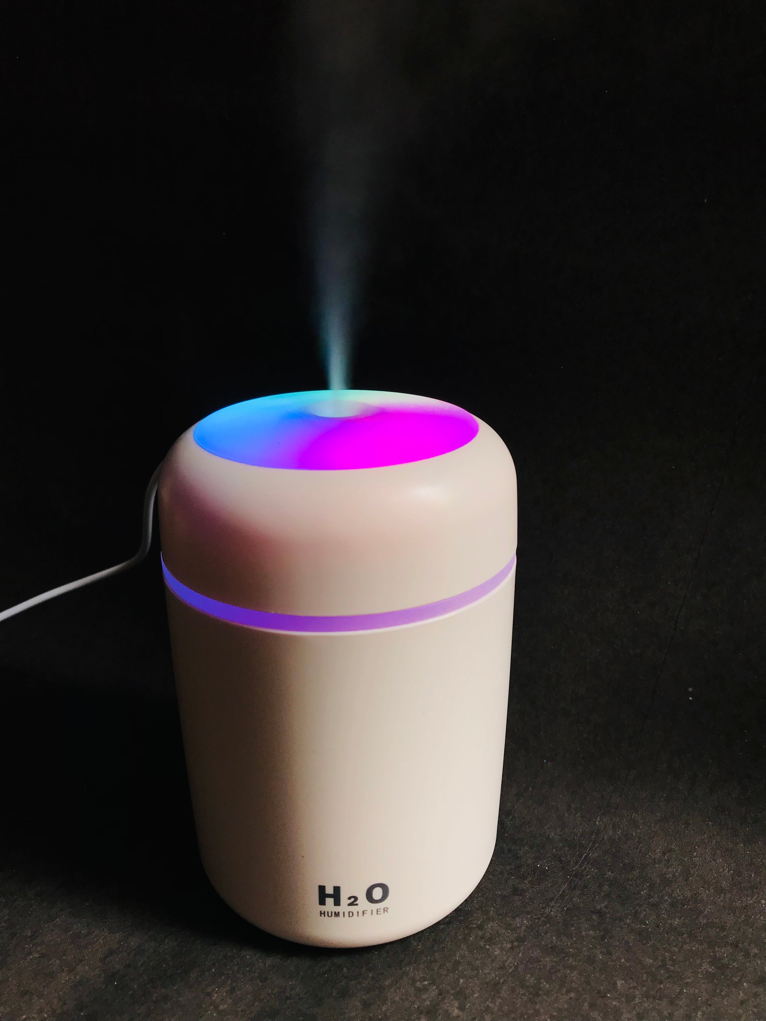 Portable USB Humidifier – Colorful Cool Mist for Car, Office & Home