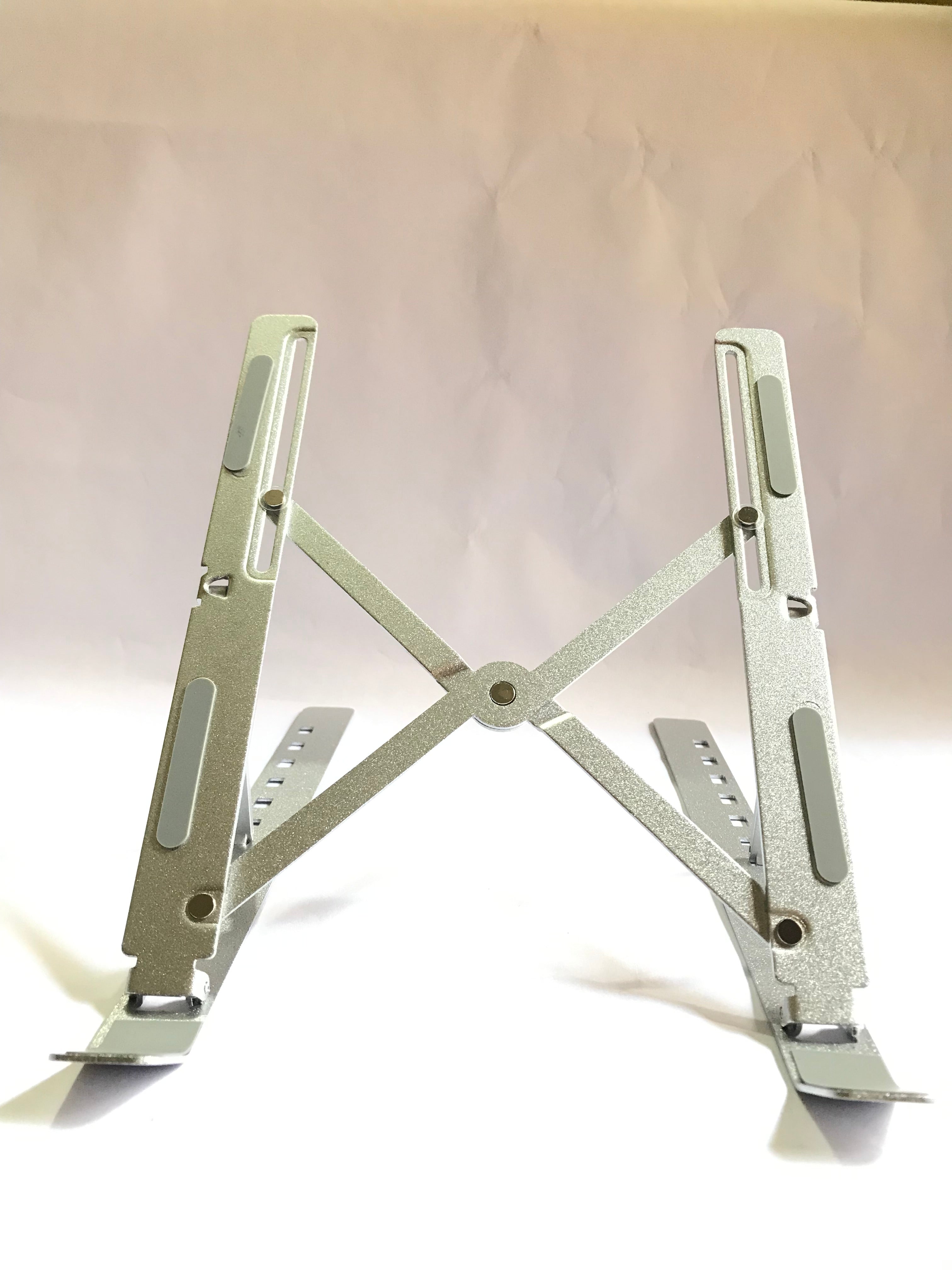 Portable Metal Laptop Stand – Foldable & Height-Adjustable Ergonomic Riser
