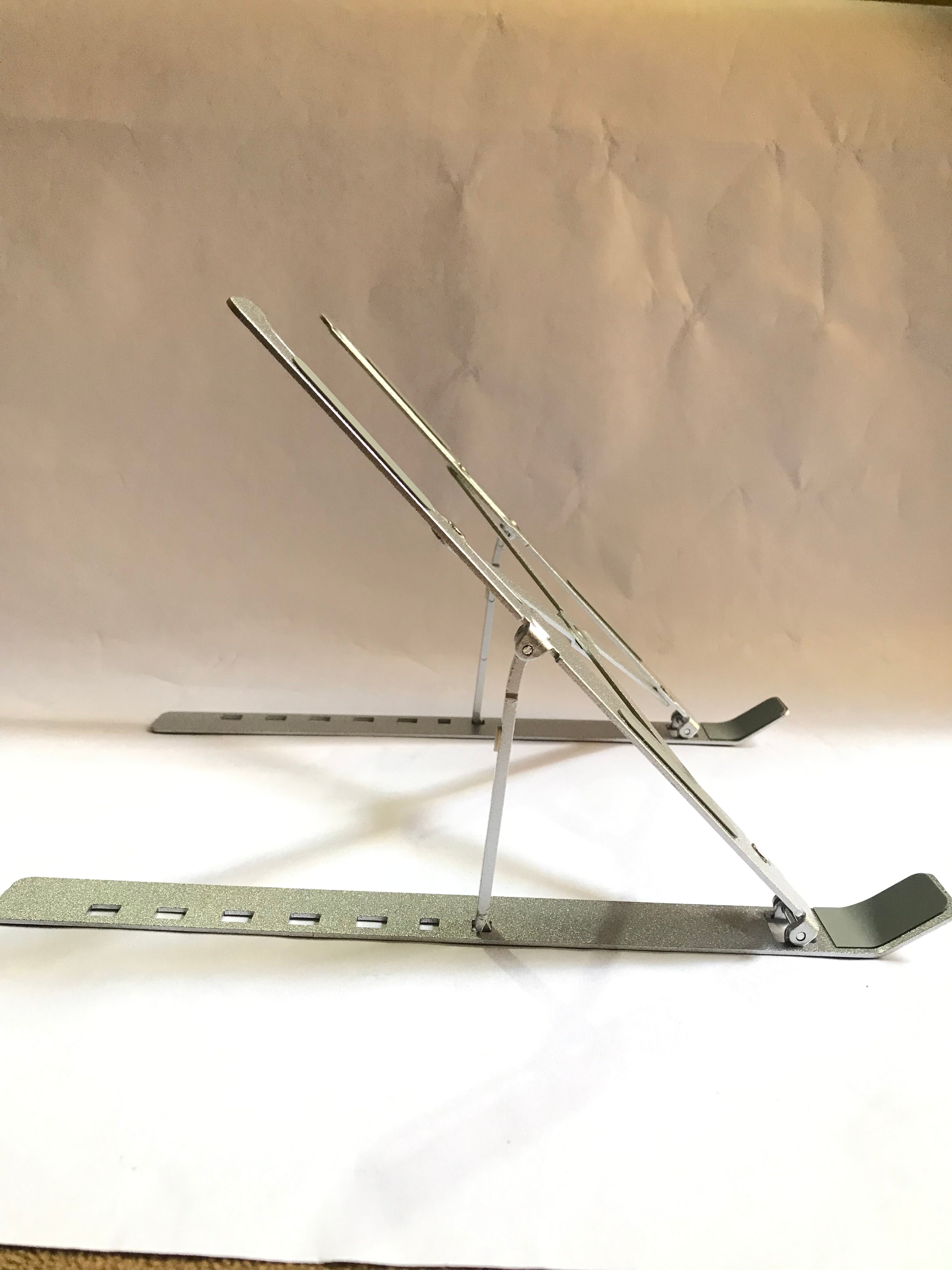 Portable Metal Laptop Stand – Foldable & Height-Adjustable Ergonomic Riser