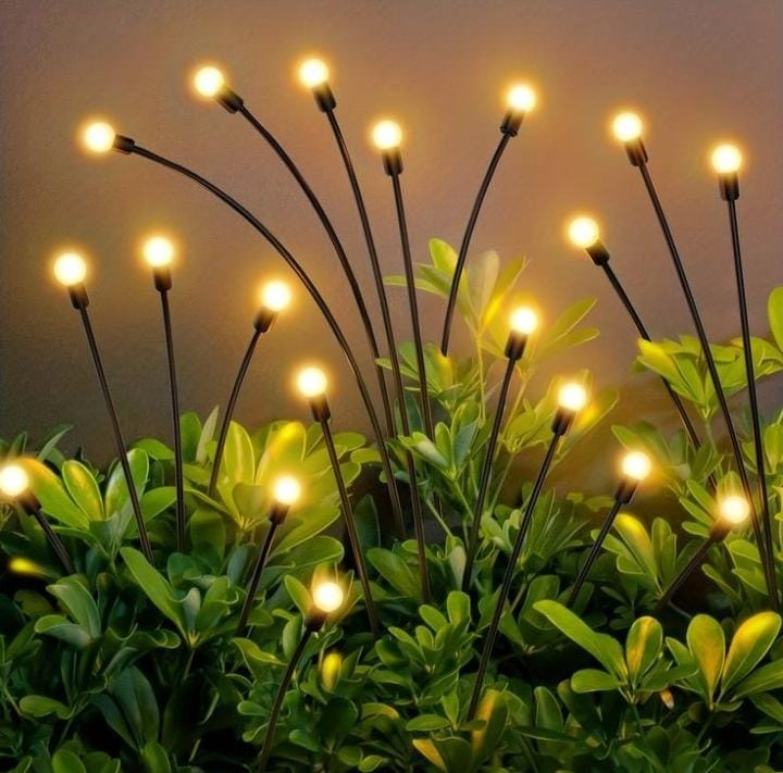 Solar Swaying Firefly Lights – 16 LED Waterproof Decorative Garden Lamps ( Pack of 2)