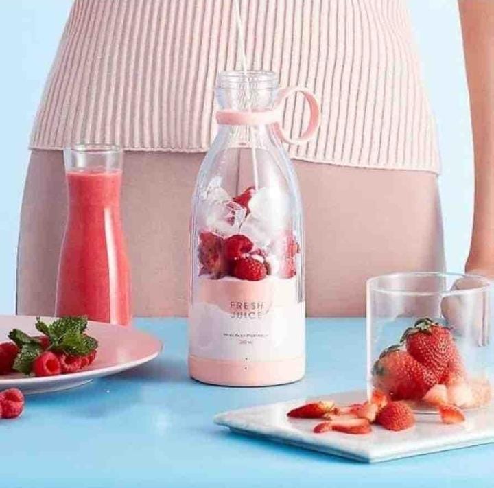 Mini USB Portable Juicer Blender – 420ml Rechargeable Bottle for Fresh Juices & Shakes