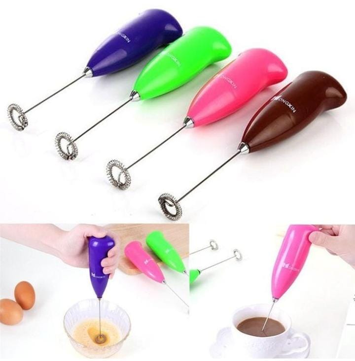 Battery Operated Coffee Beater & Milk Frother -Instant Café-Style Foam for Cappuccino, Latte & Frappe
